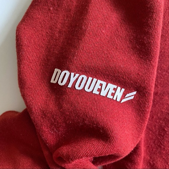 DOYOUEVEN Freedom Cropped Boxy Hoodie Earth Red XS - Picture 7 of 11